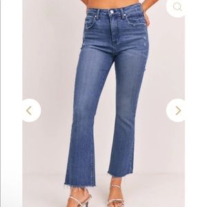 High Rise Crop Flare Jean